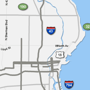 Milwaukee Traffic Congestion Map Traffic Condition Maps - Wisconsin - Milwaukee Region
